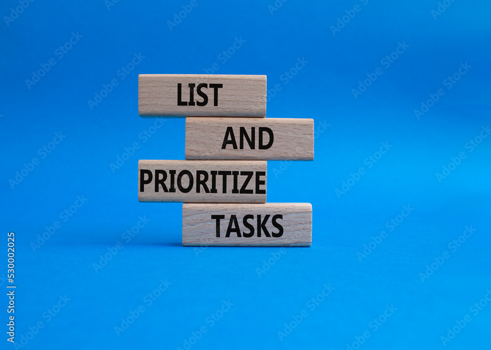 List and prioritize tasks symbol. Concept words List and prioritize ...