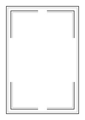 Wall Mural - vector page border a4 design for project.