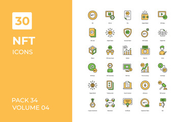  Nft icons collection. Set contains such Icons as crypto, cryptocurrency, currency, digital, and more