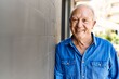 © Krakenimages.com - Senior man with grey hair standing happy outdoors on a sunny day. Smiling happy at 70s for retirement.