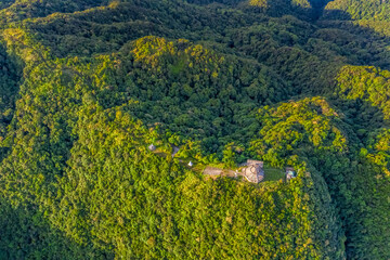 BEAUTIFUL LANDSCAPE PHOTOGRAPHY OF HAI VONG DAI VIEW POINT, TOP OF BACH MA NATIONAL PARK, HUE, VIETNAM