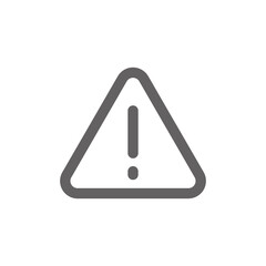 warning icon. Perfect for web design or user interface applications. vector sign and symbol