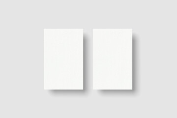 Blank business card 85 x 55 mm vertical 