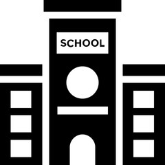 Sticker - School Vector Icon