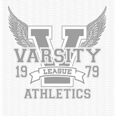 Wall Mural - Varsity sport graphics.vector logo