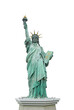 Vertical isolated Statue of Liberty in Odaiba Japan on transparent background