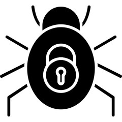 Wall Mural - Security Bug Icon