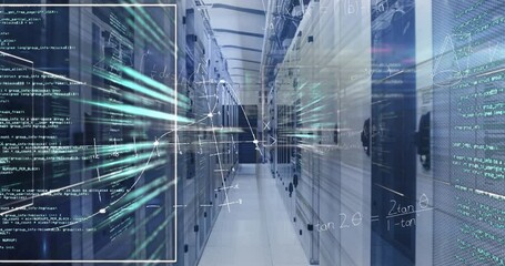 Digital composition of binary coding data processing against warehouse in background