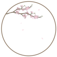 Wall Mural - cherry blossom sakura Frame