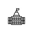 © Jovana - Government line icon isolated on white background