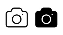 Photo Camera Vector Icon.