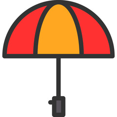 Canvas Print - Umbrella Icon