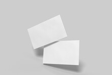 Blank Clean Business Card Mockup Template. Mock-up Design For Presentation Branding	