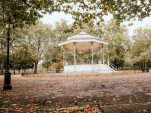 Gazebo In Autumn Park