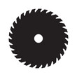 © Maksim - Circular saw icon. Black silhouettes of circular saw blades, vector illustration.
