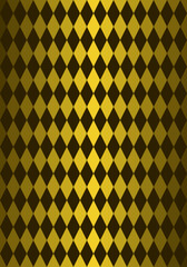 Wall Mural - seamless argyle pattern. brown geometric diamond shape. golden gradient background. vector illustrat