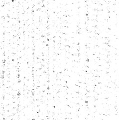 Small uneven spots and particles of debris. Abstract vector texture. Distressed uneven background. Grunge texture overlay with fine grains isolated on white background. Vector illustration. EPS10.