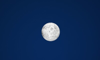 Wall Mural - magical nighttime sky with full moon.
