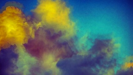 Wall Mural - Colorful clouds in sky