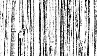 Monochrome texture composed of irregular graphic elements. Distressed uneven grunge background. Abstract vector illustration. Overlay for interesting effect and depth. Isolated on white background.