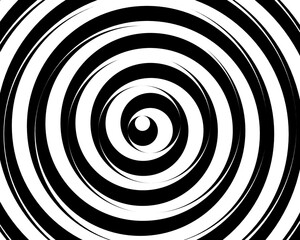 Sticker - black and white optical illusion background