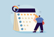 © Mykyta - Characters Giving Five Star Feedback. Vector customer review concepts. Reviews stars with good and bad rate and text.