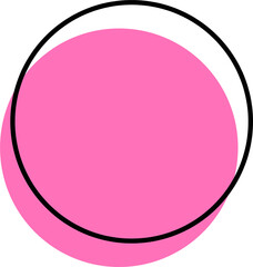 Wall Mural - round abstract trendy design element. aesthetic shape for creative design ornament. collection of mi