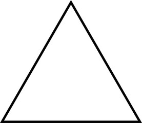 Wall Mural - triangle abstract trendy design element. aesthetic shape for creative design ornament. collection of