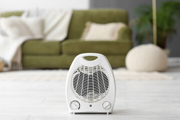 Poster - Electric fan heater on floor in living room