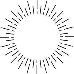 Wall Mural - Sunburst or starburst, sun beam rays explosion