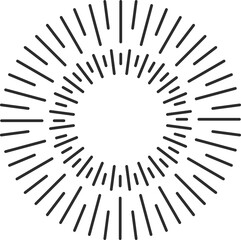 Wall Mural - Starburst, frame sun light rays isolated sunburst