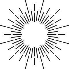 Wall Mural - Frame sun light rays isolated sunburst, starburst