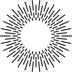 Wall Mural - Starburst, frame sun light rays isolated sunburst