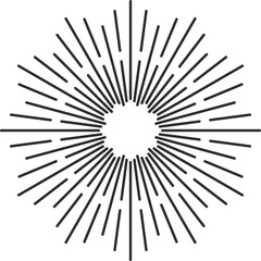 Wall Mural - Frame of sun light rays isolated sunburst beams