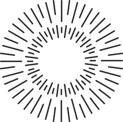 Wall Mural - Starburst, frame sun light rays isolated sunburst