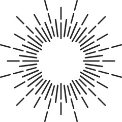 Wall Mural - Frame sun light rays isolated sunburst, starburst
