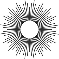 Wall Mural - Sunbeam explosion light rays, fireworks sparkle