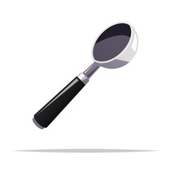 Wall Mural - ice cream scoop spoon vector isolated illustration