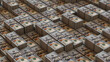 © RocknRoller Studios - Prosperity concept Wallpaper with Money Bundles of One Hundred Dollar Bills.