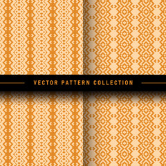 Wall Mural - Set of geometric pattern vector collection