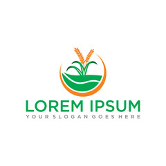 Wall Mural - farm logo , agriculture logo vector