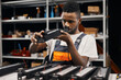 © sata_production - Factory worker doing quality control at the production line