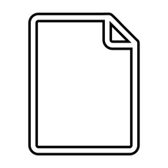 Poster - Blank document line icon. Empty file page vector outline sign.