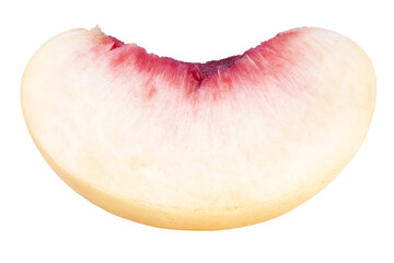 Wall Mural - peach fruit with leaf isolated on white background, fresh white peach on white background
