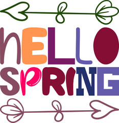 Wall Mural - hello spring Sign,Spring,Welcome,Spring