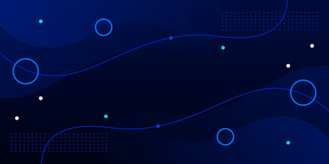 Dynamic modern gradient wave background	with geometric shape
