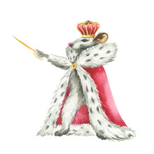Watercolor Christmas Illustration – Nutcracker: Christmas Toys, Retro Toys, Mouse King