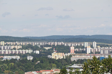 Canvas Print - Aerial view of Brno