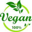 © master_andrii - Vegan Organic Eco icon. Ecology Bio flat sign. Green leaf. PNG illustration