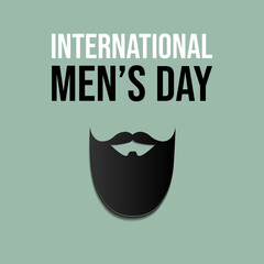 international mens day papercut posctard